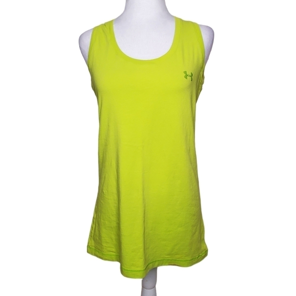 Under Armour Women's Charged Cotton Razor Back Tank Top,  Semi-Fitted Sz M